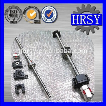 Precision 20mm ball lead screw with flange nut for CNC machine